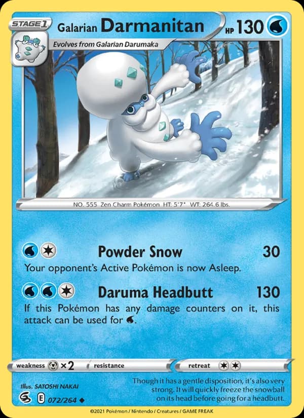 Galarian Darmanitan 72/264, Fusion Strike