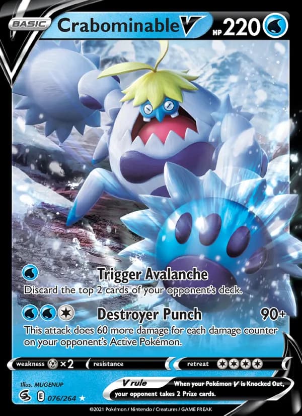 Crabominable V 76/264, Fusion Strike