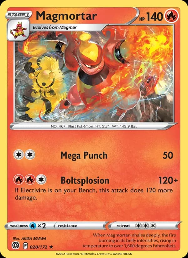 Magmortar 020/172, Brilliant Stars