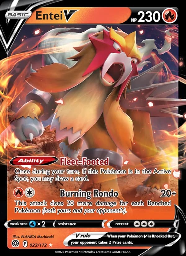 Entei V 022/172, Brilliant Stars