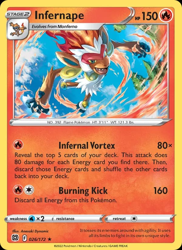 Infernape 026/172, Brilliant Stars