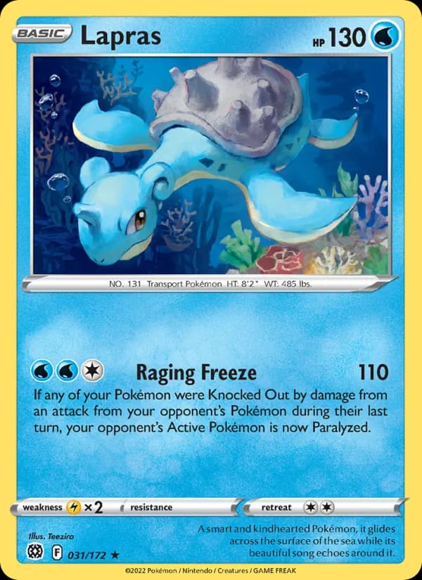 Lapras 031/172, Brilliant Stars