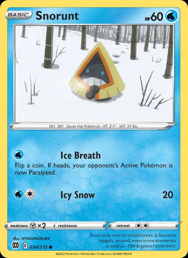 Snorunt 034/172, Brilliant Stars