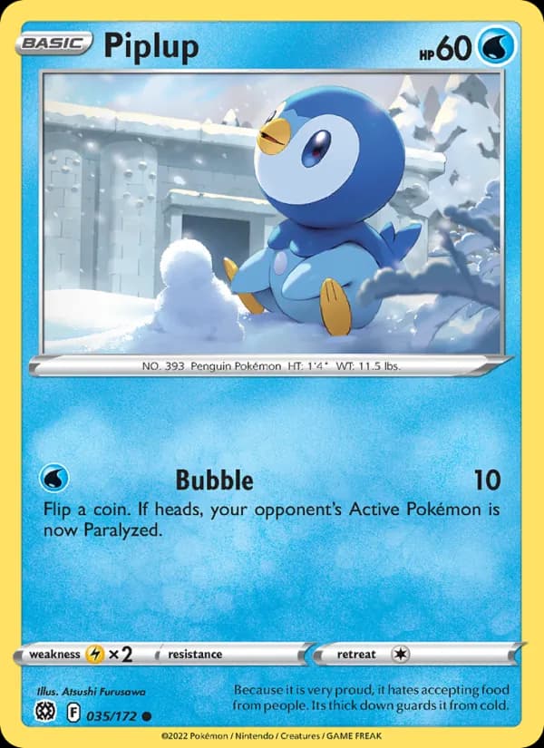 Piplup 035/172, Brilliant Stars