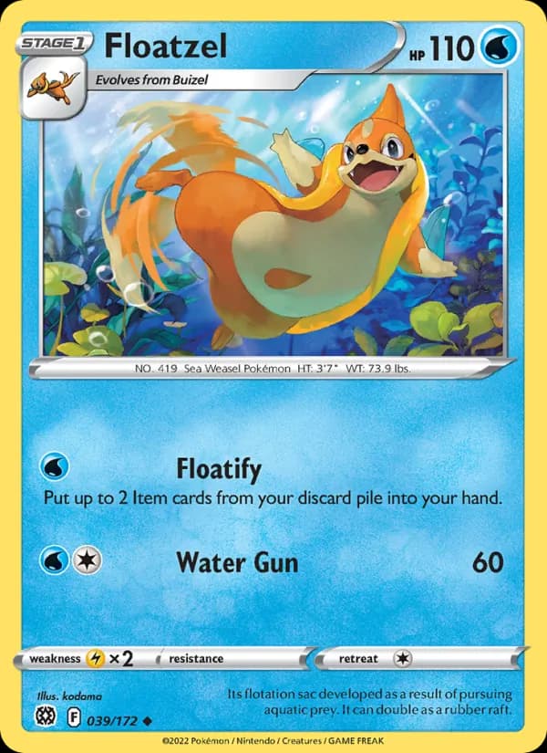 Floatzel 039/172, Brilliant Stars