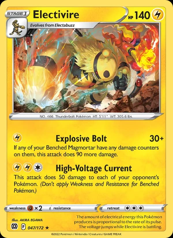 Electivire 047/172, Brilliant Stars