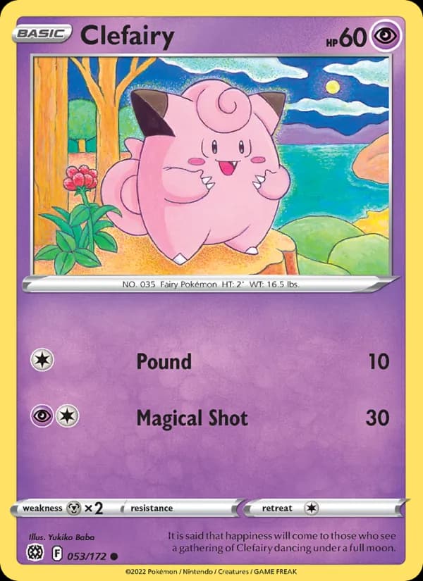Clefairy 053/172, Brilliant Stars