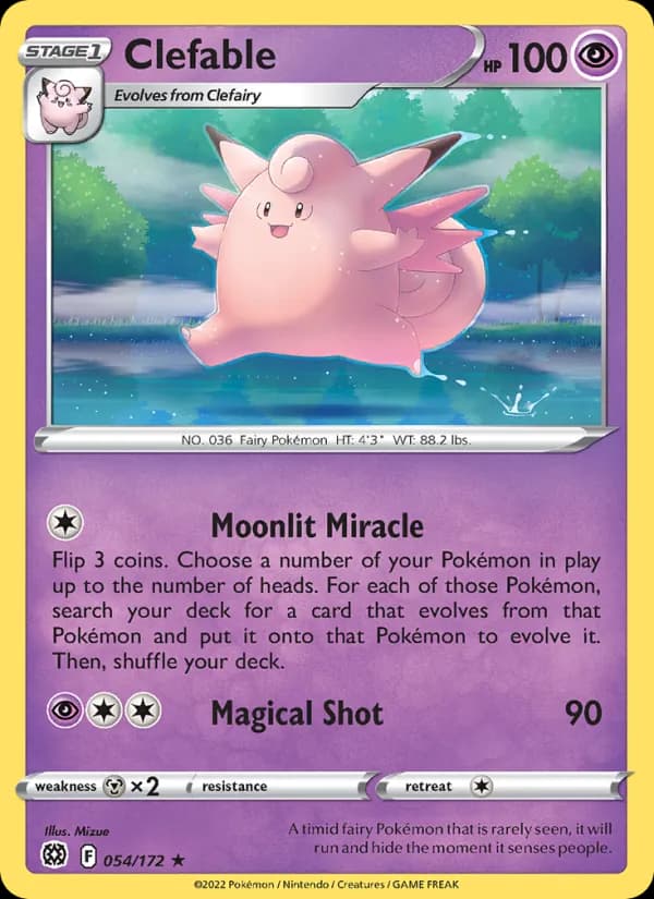 Clefable 054/172, Brilliant Stars