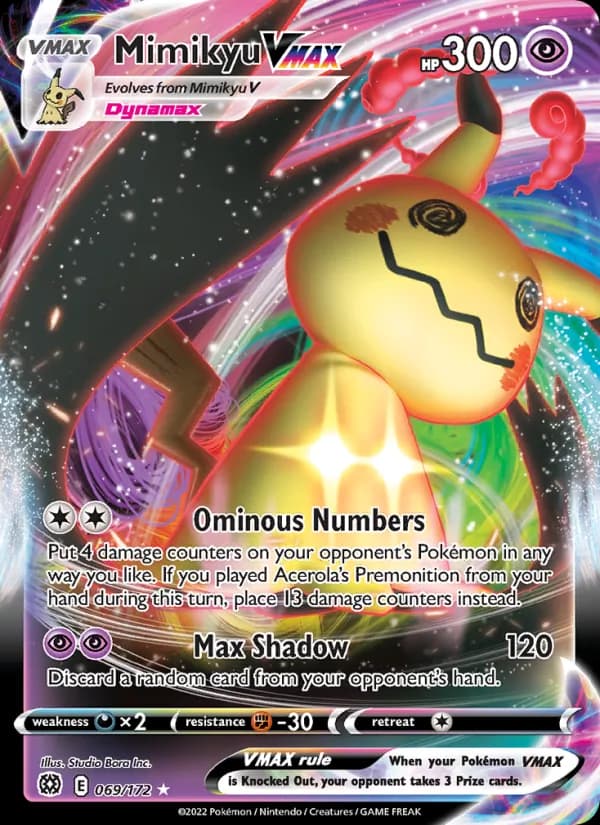 Mimikyu VMAX 069/172, Brilliant Stars