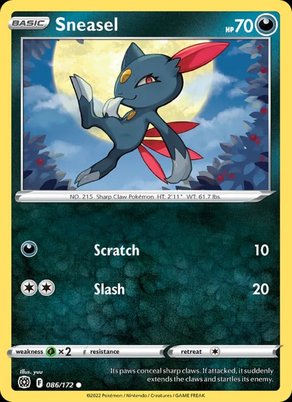 Sneasel 086/172, Brilliant Stars