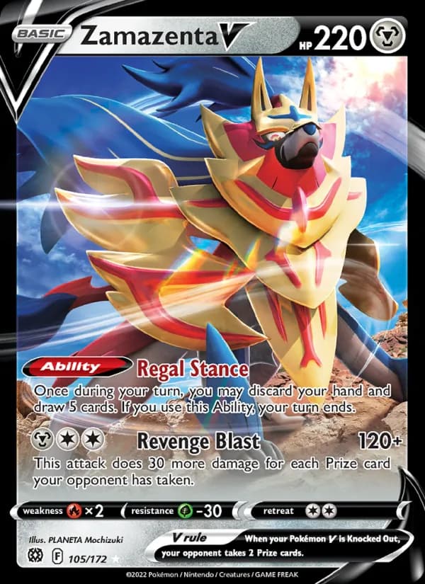 Zamazenta V 105/172, Brilliant Stars
