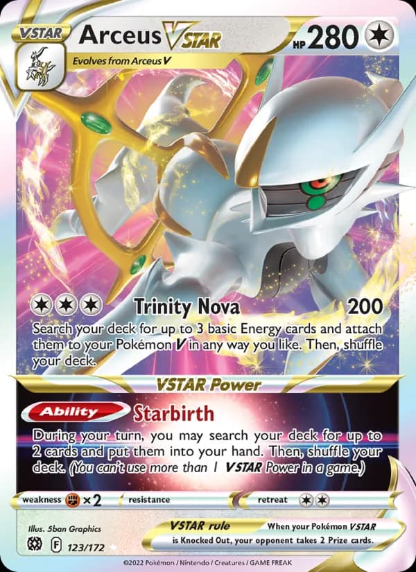 Arceus VSTAR 123/172, Brilliant Stars