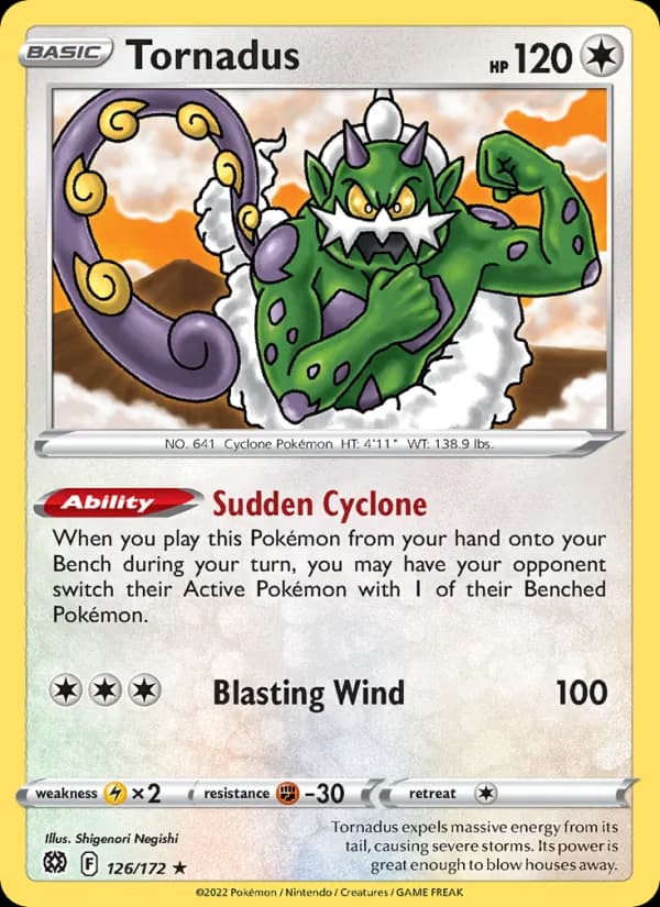 Tornadus 126/172, Brilliant Stars