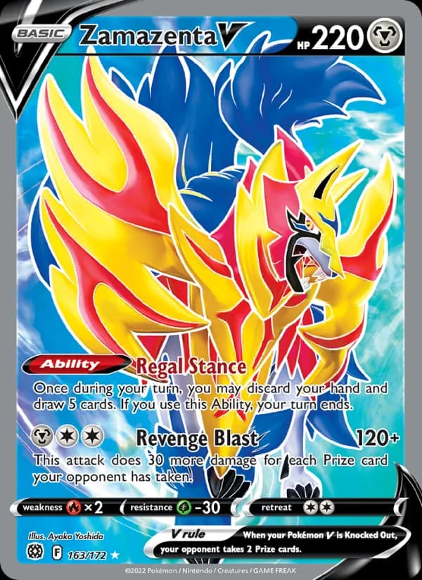 Zamazenta V 163/172, Brilliant Stars