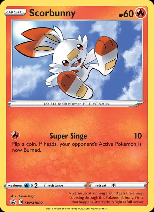 Scorbunny SWSH002/307, SWSH Black Star Promos