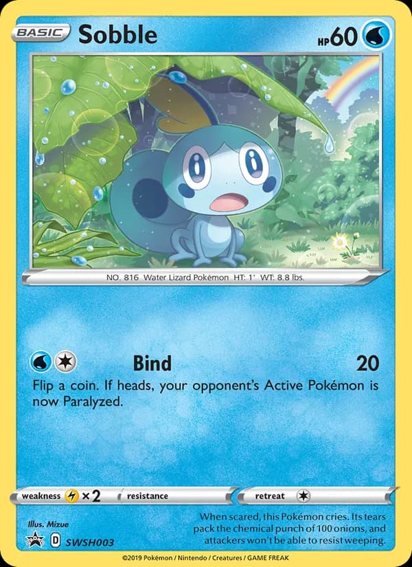 Sobble SWSH003/307, SWSH Black Star Promos