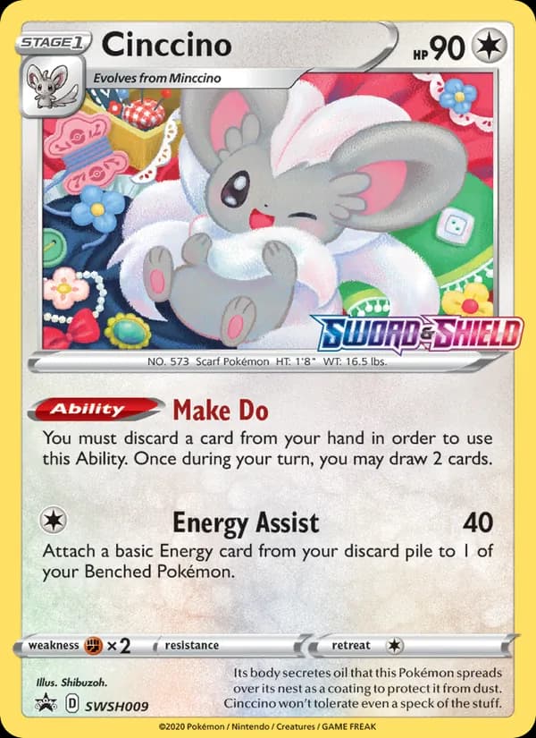 Cinccino SWSH009/307, SWSH Black Star Promos