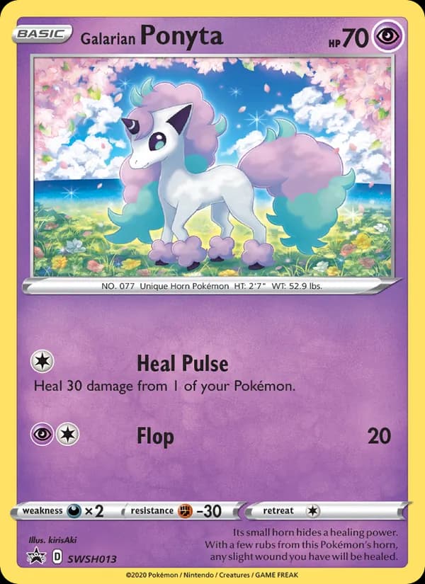 Galarian Ponyta SWSH013/307, SWSH Black Star Promos