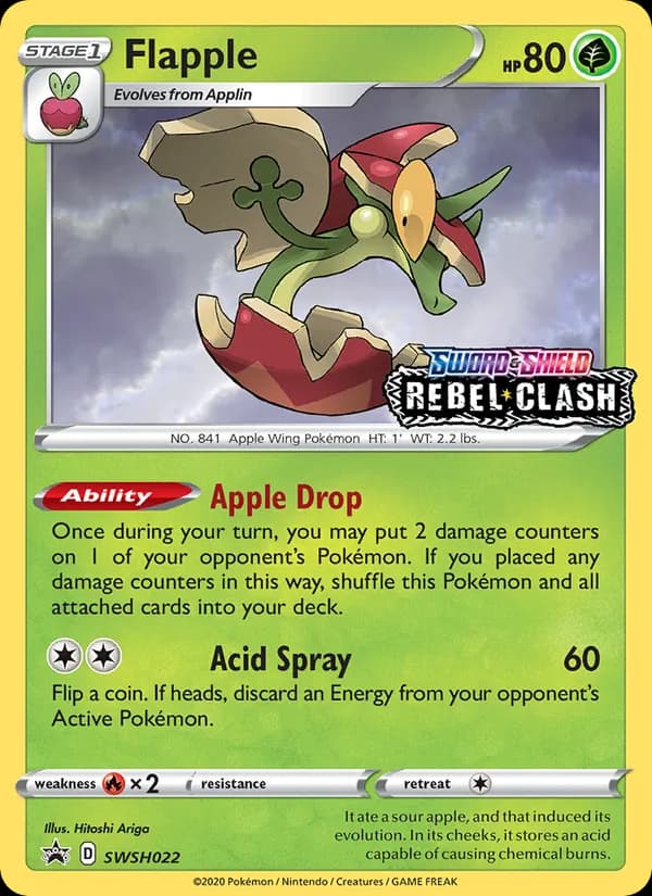 Flapple SWSH022/307, SWSH Black Star Promos