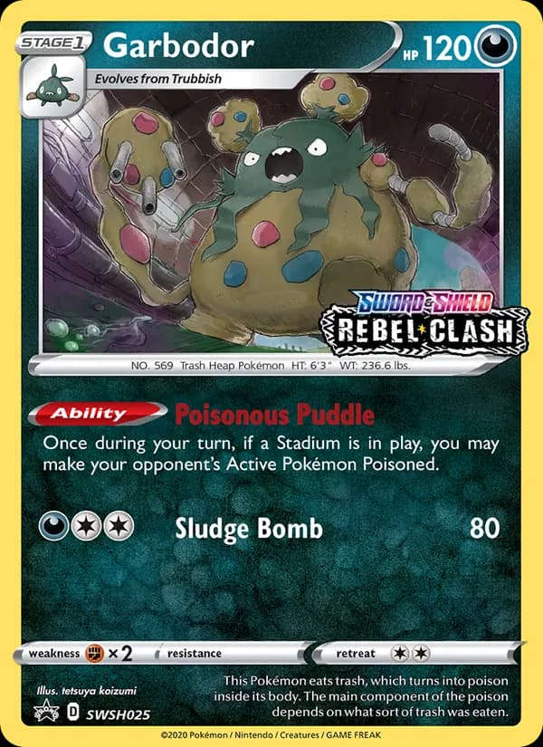 Garbodor SWSH025/307, SWSH Black Star Promos