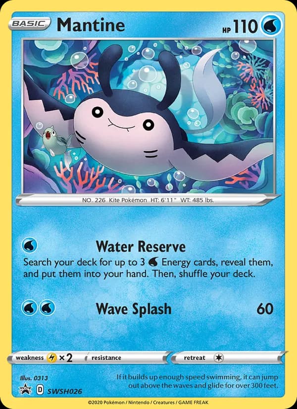 Mantine SWSH026/307, SWSH Black Star Promos
