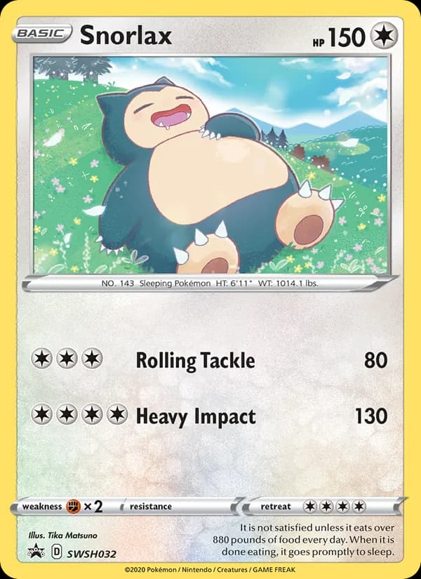 Snorlax SWSH032/307, SWSH Black Star Promos