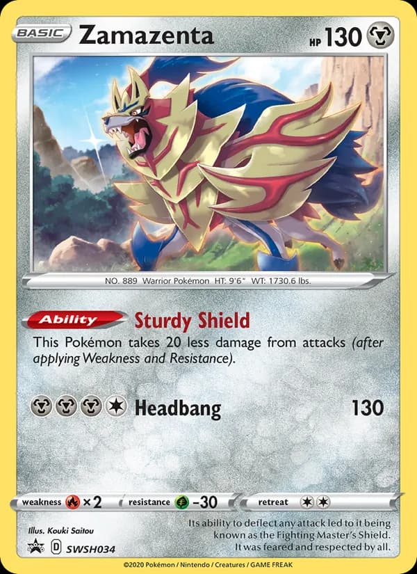 Zamazenta SWSH034/307, SWSH Black Star Promos