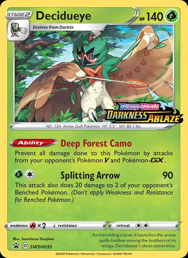 Decidueye SWSH035/307, SWSH Black Star Promos
