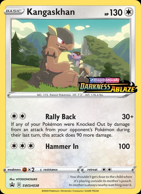 Kangaskhan SWSH038/307, SWSH Black Star Promos