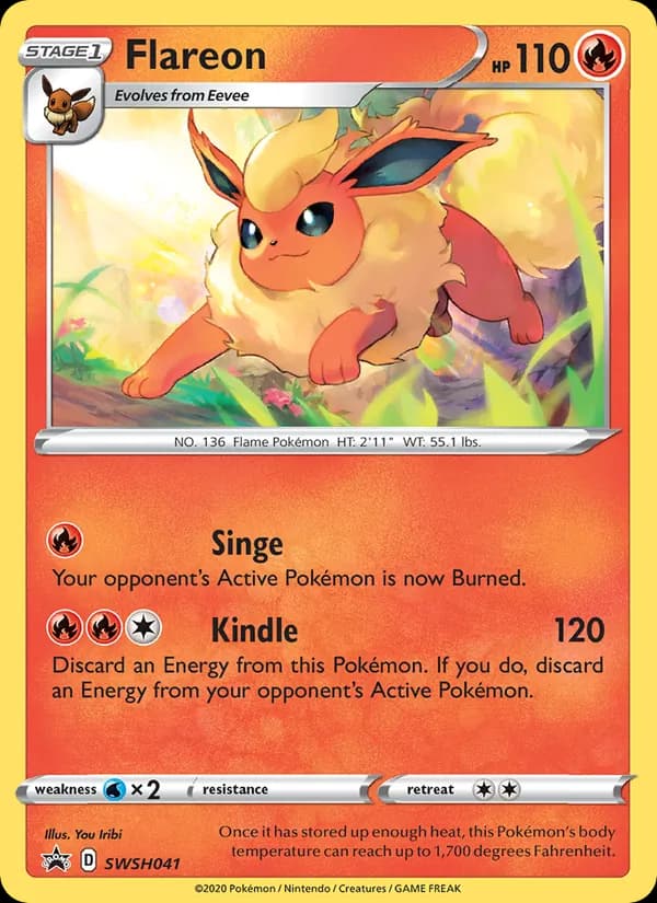 Flareon SWSH041/307, SWSH Black Star Promos