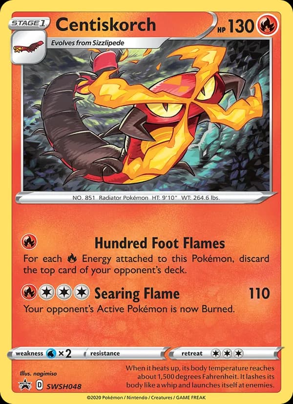 Centiskorch SWSH048/307, SWSH Black Star Promos