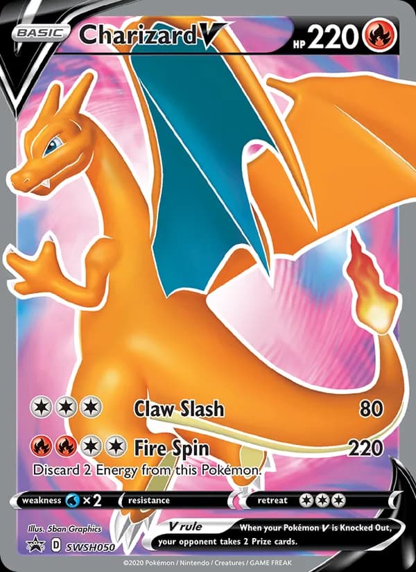 Charizard V SWSH050/307, SWSH Black Star Promos