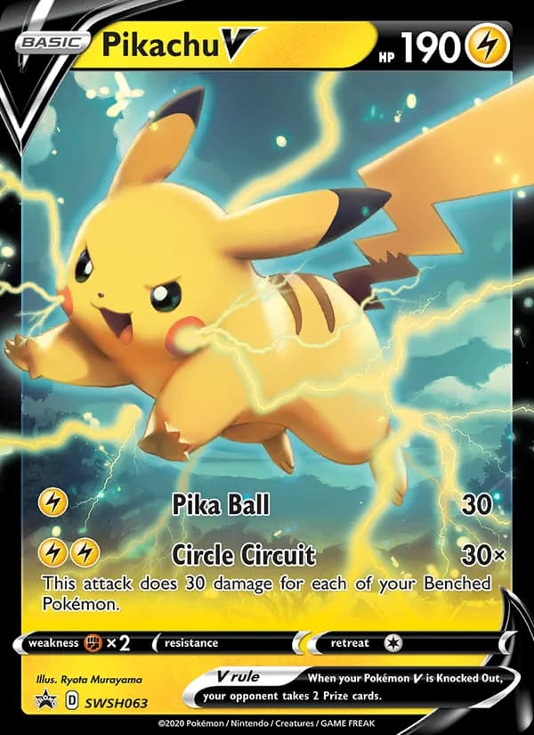 Pikachu V SWSH063/307, SWSH Black Star Promos