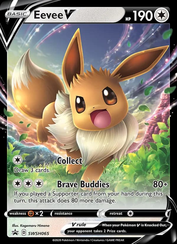 Eevee V SWSH065/307, SWSH Black Star Promos