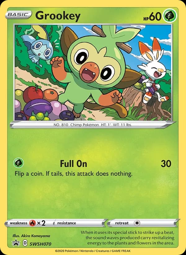 Grookey SWSH070/307, SWSH Black Star Promos