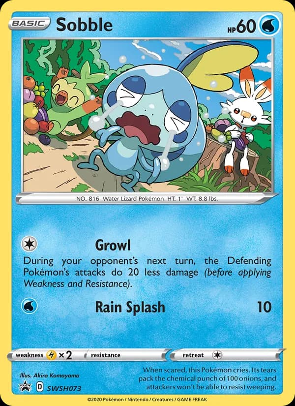 Sobble SWSH073/307, SWSH Black Star Promos