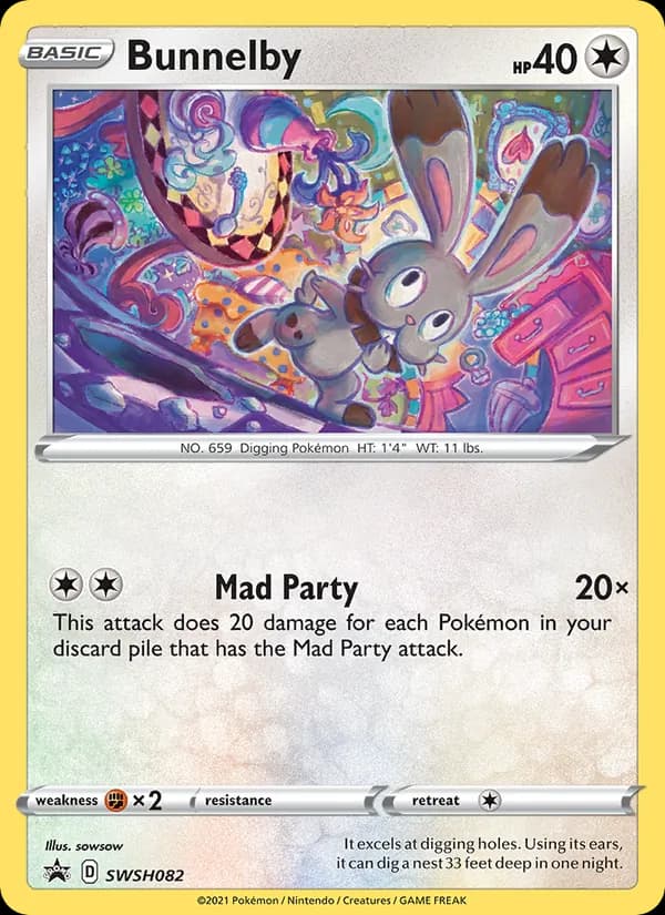 Bunnelby SWSH082/307, SWSH Black Star Promos