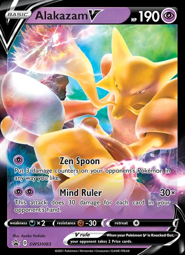 Alakazam V SWSH083/307, SWSH Black Star Promos