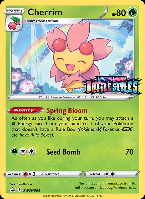 Cherrim SWSH088/307, SWSH Black Star Promos