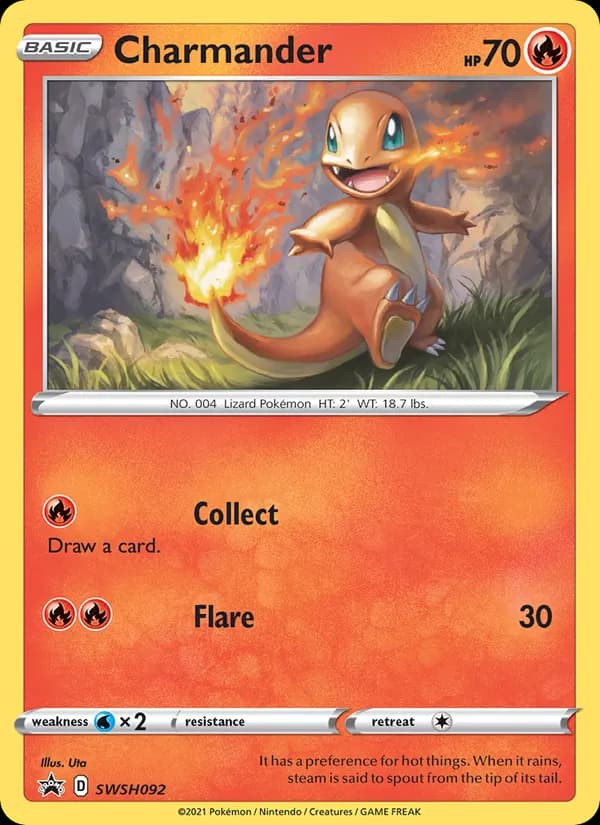 Charmander SWSH092/307, SWSH Black Star Promos