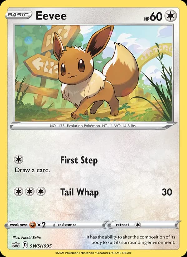 Eevee SWSH095/307, SWSH Black Star Promos