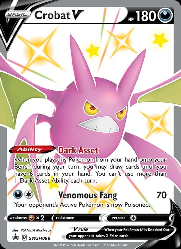 Crobat V SWSH098/307, SWSH Black Star Promos