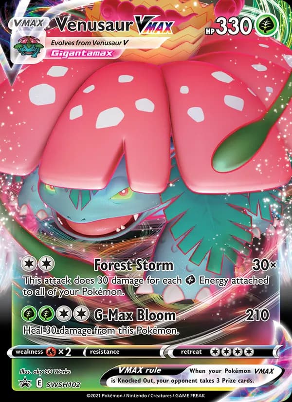 Venusaur VMAX SWSH102/307, SWSH Black Star Promos