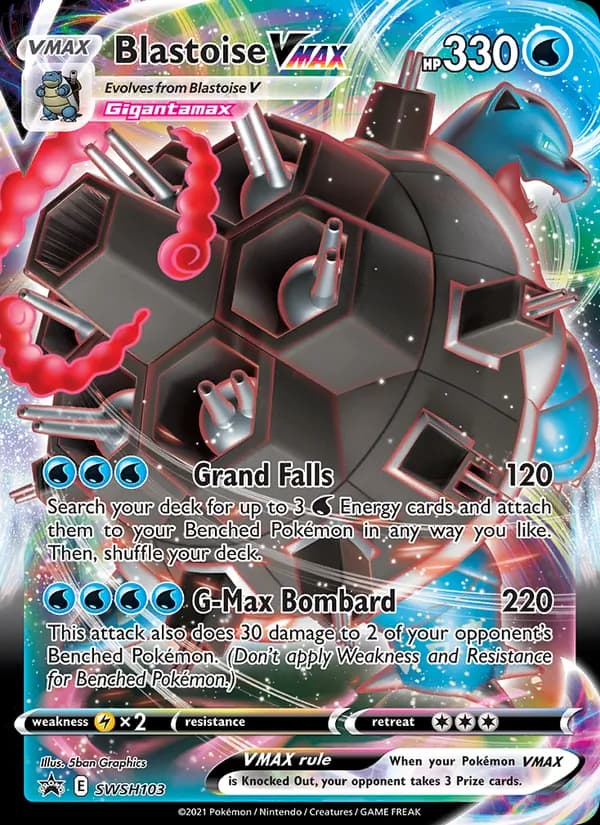 Blastoise VMAX SWSH103/307, SWSH Black Star Promos
