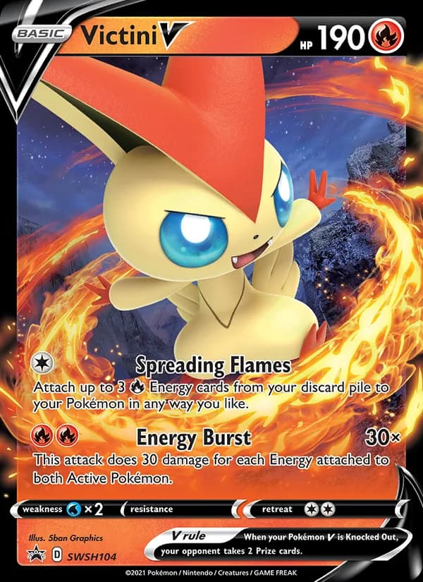 Victini V SWSH104/307, SWSH Black Star Promos
