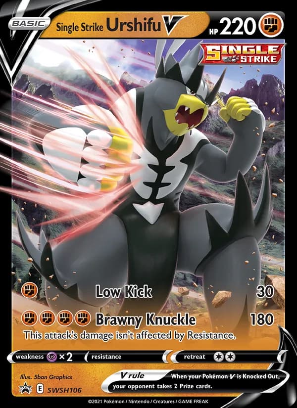 Single Strike Urshifu V SWSH106/307, SWSH Black Star Promos