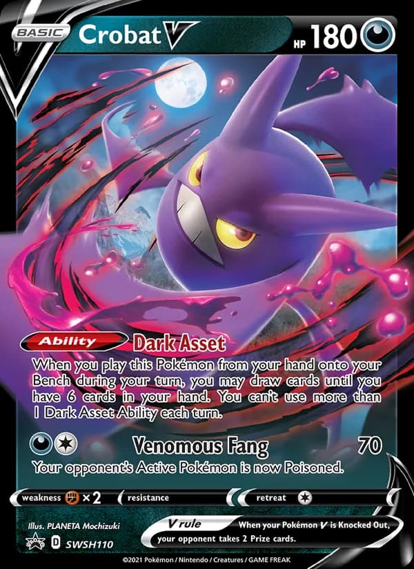Crobat V SWSH110/307, SWSH Black Star Promos