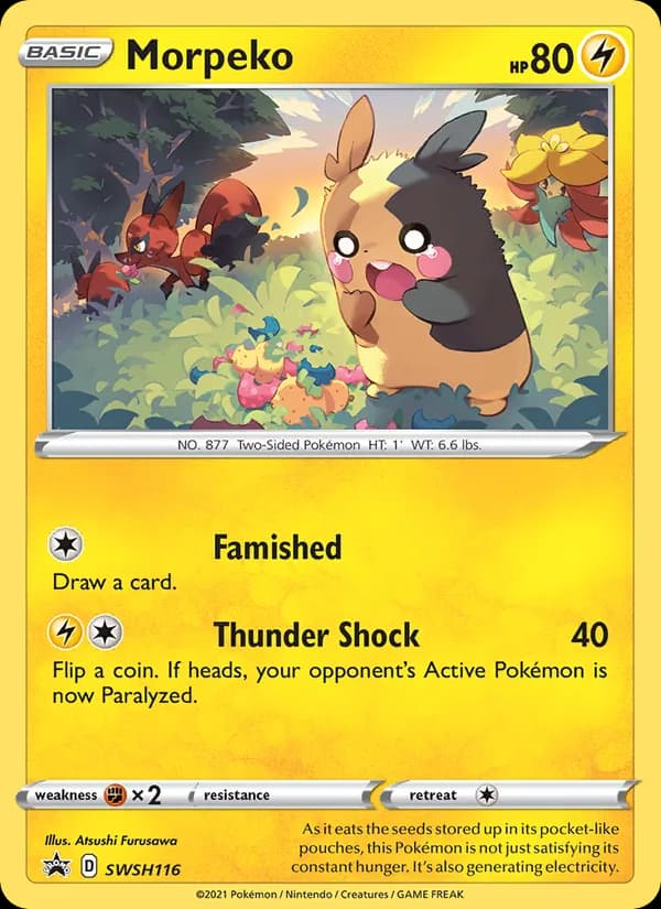 Morpeko SWSH116/307, SWSH Black Star Promos