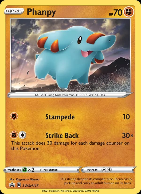 Phanpy SWSH117/307, SWSH Black Star Promos