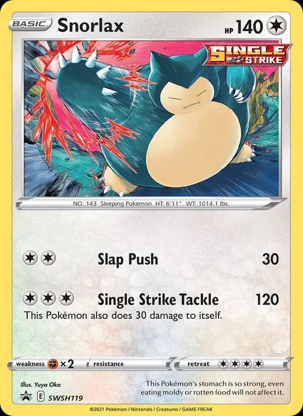 Snorlax SWSH119/307, SWSH Black Star Promos